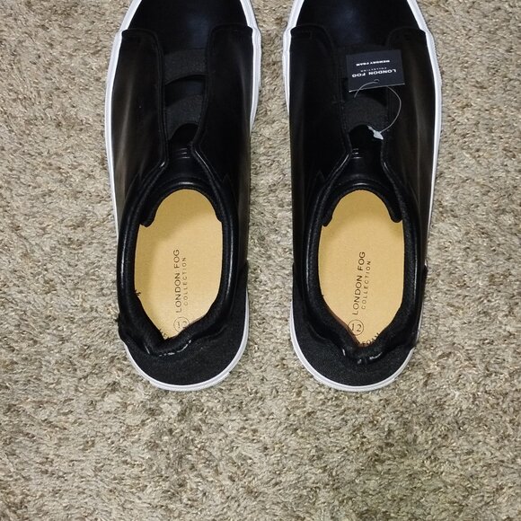 Men\'s London Fog Memory Foam Black Francis Slip on Shoes Size 12 M. NWT. main image 10